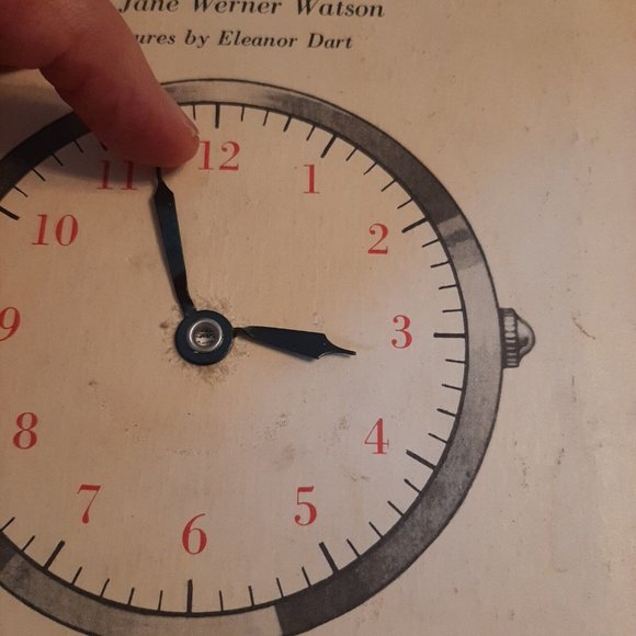 Vintage 1957 Little Golden Activity Book How To Tell Time - Picture 6 of 9